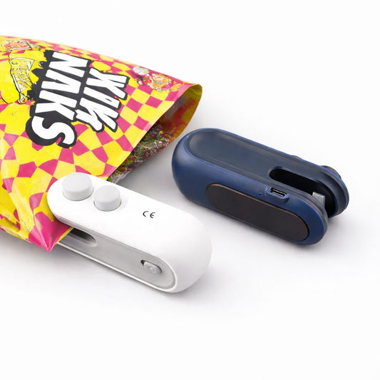 Mini Packet Sealer – USB Rechargeable Portable Bag Sealer & Cutter