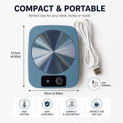 USB Coffee Mug Warmer – Portable Smart Cup Heater for Home & Office