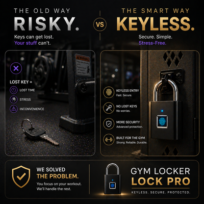 Smart Fingerprint Padlock – Keyless Security, USB Rechargeable, Instant Unlock